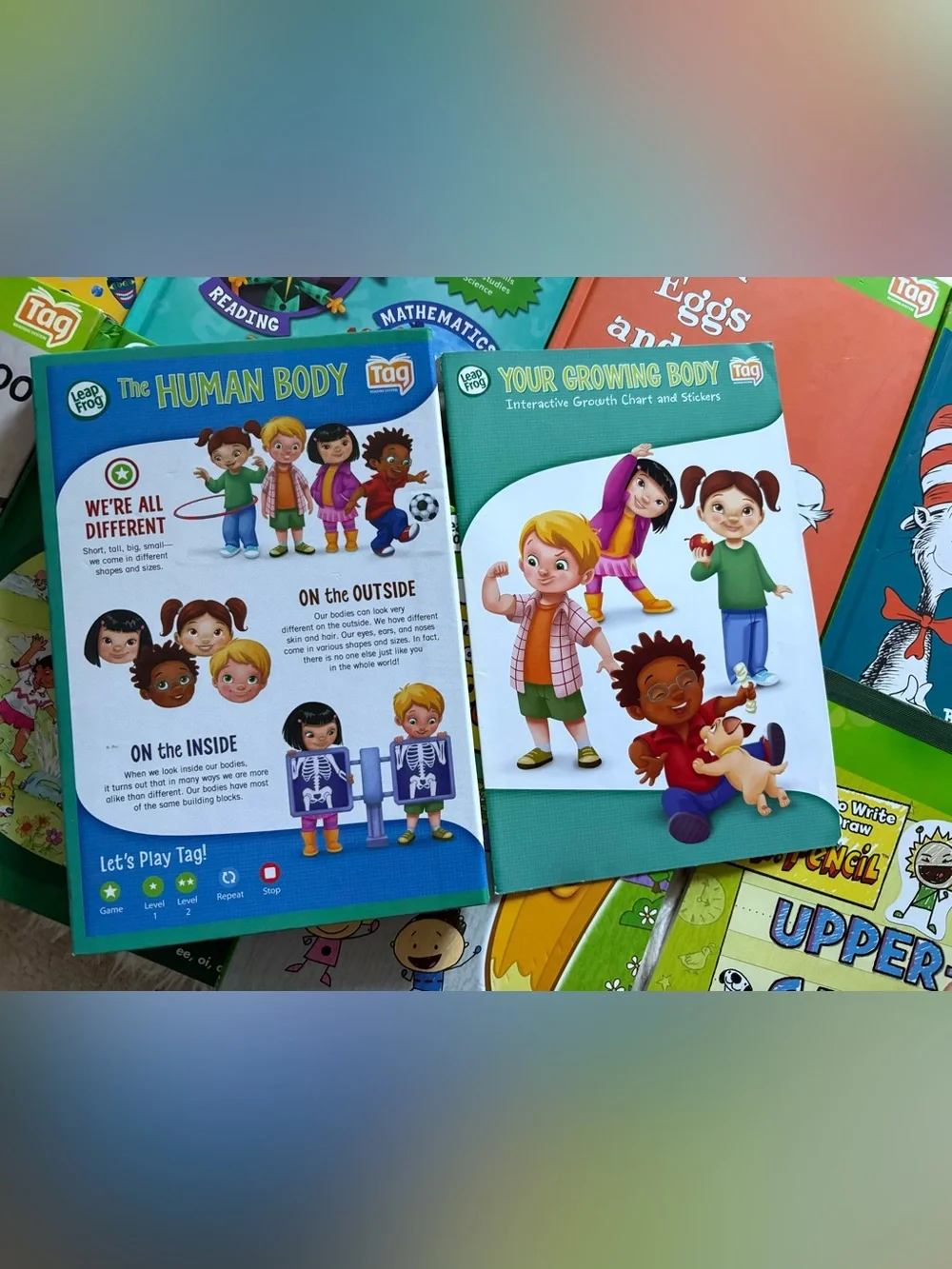 Lot of 20 Leap Frog Tag Interactive Books Early Learning Reading Chart Stickers